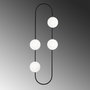 Opviq Abaküs - 4901 Lámpara de pared Blanco y Negro